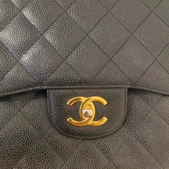 Chanel Jumbo Classic Double Flap (Black Caviar) - Picture 7 of 13